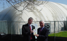 Councillor Ainslie at Tam Heather Dome Ex-Change