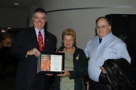 Councillor Paul Ainslie with winners of Scarborough Trillium Awards